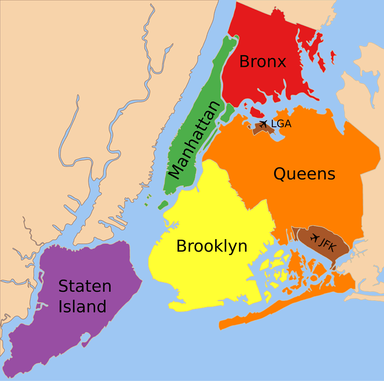 Los 5 condados de Nueva York