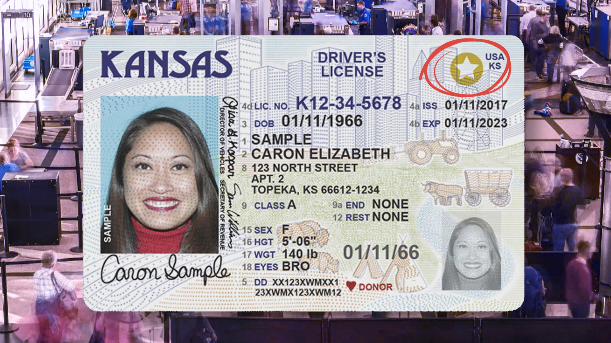Cómo sacar el ID REAL de Kansas